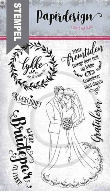 Hovedbilde Brudepar fra Papirdesign PD 18386