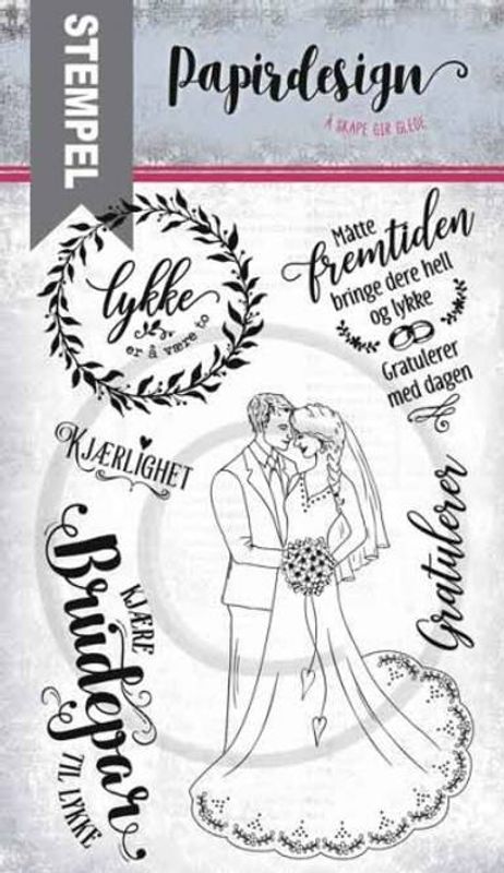 Brudepar fra Papirdesign PD 18386