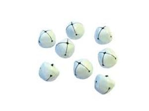 Hovedbilde Bjeller hvite- 8mm – 16stk