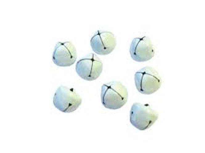 Hovedbilde Bjeller hvite- 8mm – 16stk