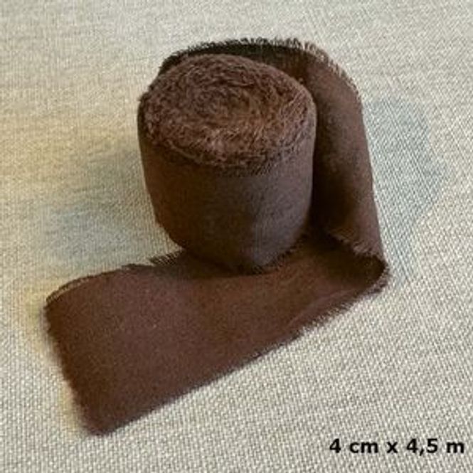 Hovedbilde Papirdesign- Bomullsbånd brun- PD 1511