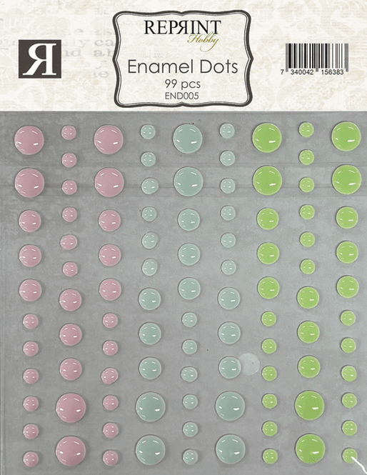 Hovedbilde Reprint - Adhesive Enamel Dots Happiness-05