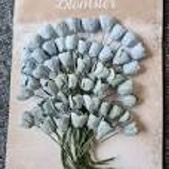 Hovedbilde Papirdesign-Tulipaner- Vintage/blå-02