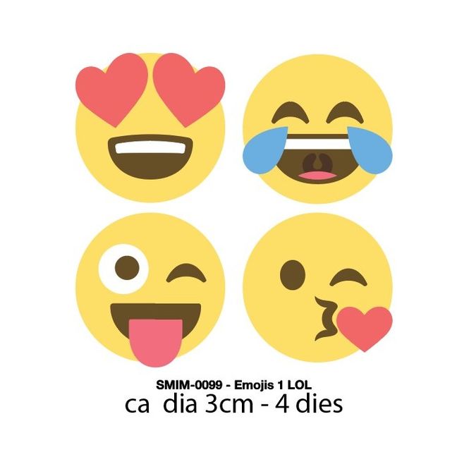 Hovedbilde Dies -Scrapmagasinet-Ansikts Emojis 1-LOL- ...
