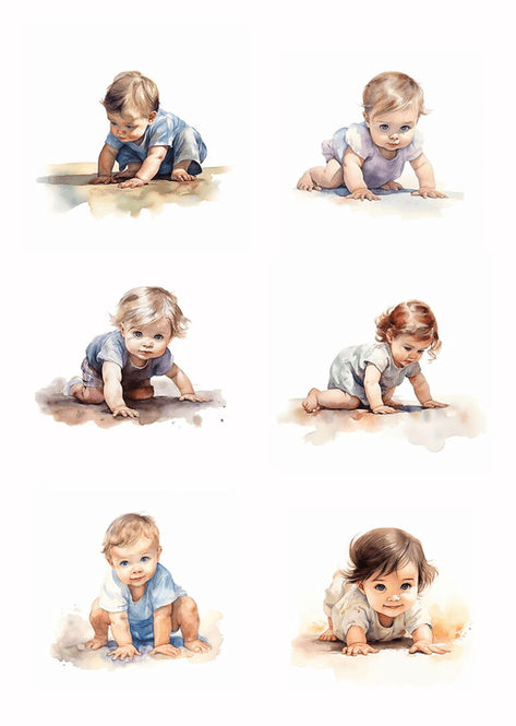 Hovedbilde Motiv/blideark -baby Fra Reprint- KP0087