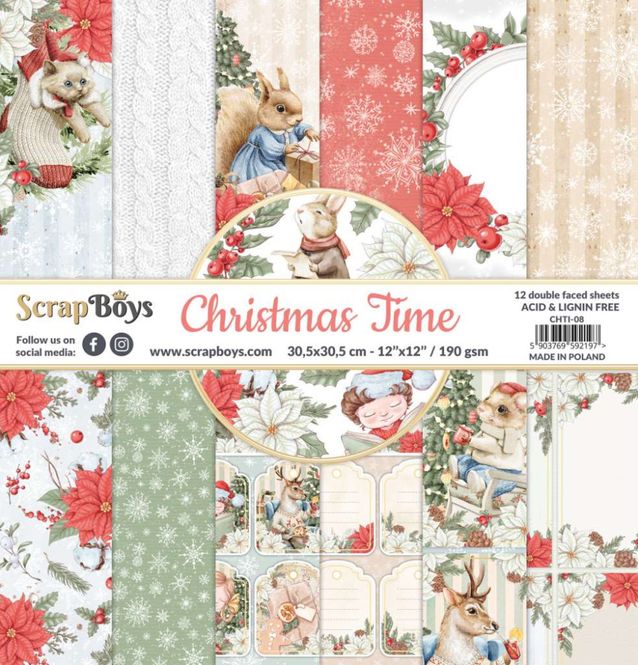 Hovedbilde Scrapboys-Christmas time -08 12x12 Blokk