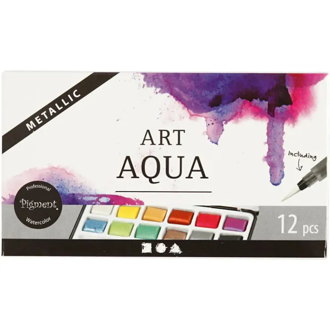 Hovedbilde Metallic Malerskrin Art Aqua 12 farger