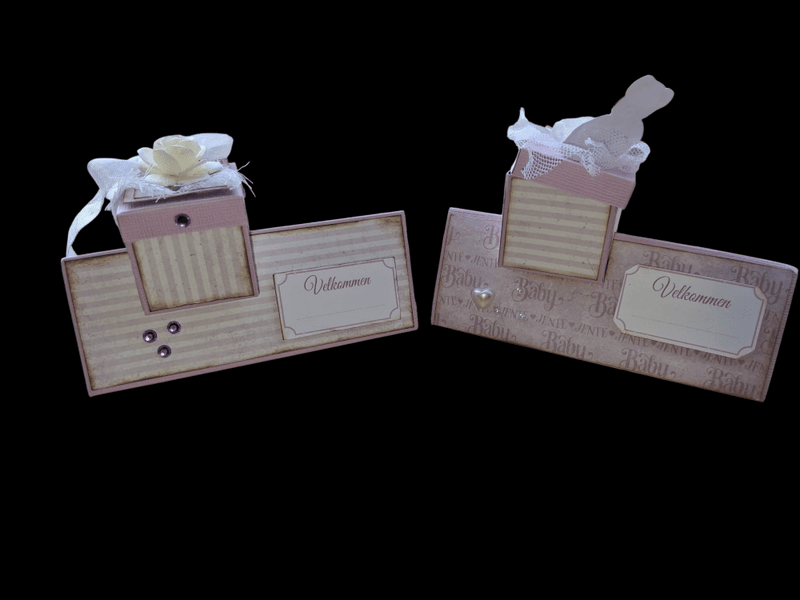 Kitt pakke til bordkort - Dåp jente og konfirmant jente