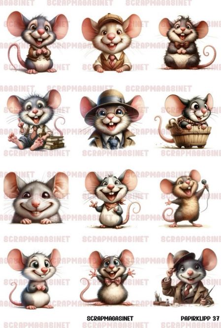 Hovedbilde  Scrapmagasinet-Papirklipp 37 - Mus