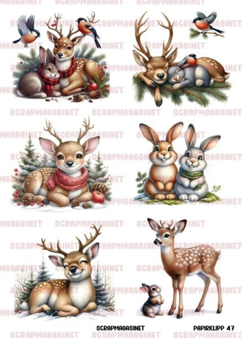 Hovedbilde Scrapmagasinet-papirklipp 47- Rådyr og Hare