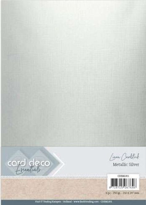 Hovedbilde Card Deco Essentials-Metallic linen karton A4 ...