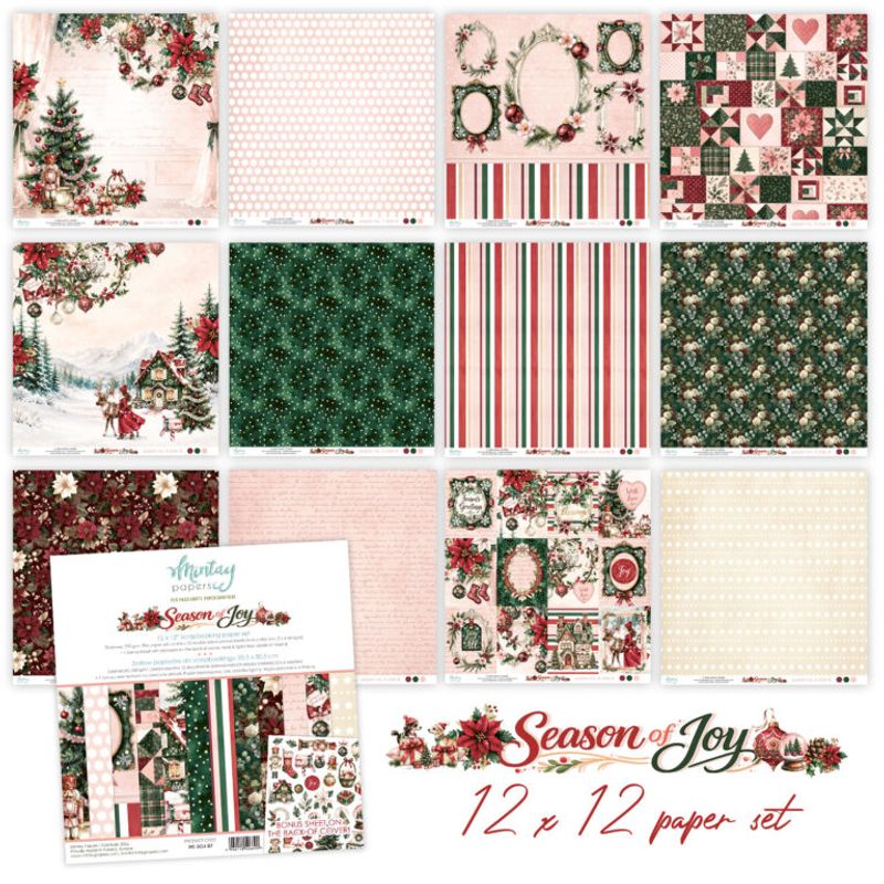 Mintay Season of Joy - blokk- 8×8 inch