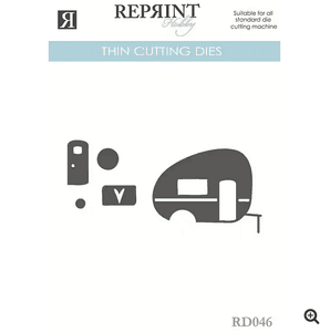 Hovedbilde Dies - Reprint - Campingvogn - 68 x 50 mm 