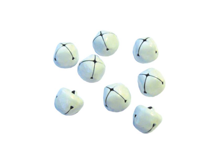 Bjeller Hvit – 10mm – 12stk