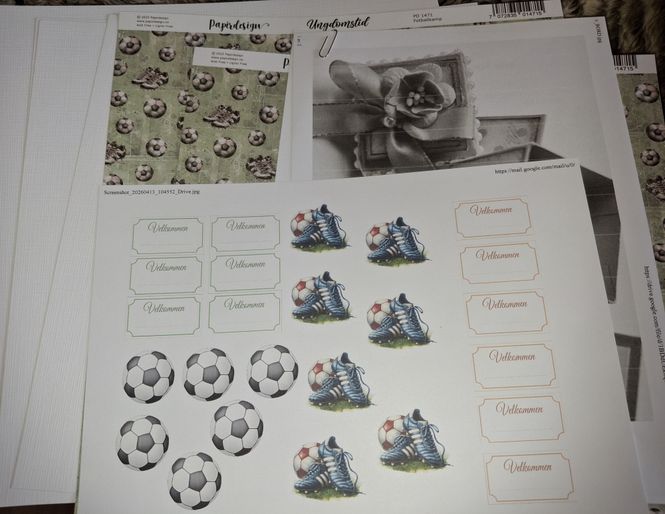 Hovedbilde Kitt pakke til bordkort - konfirmant