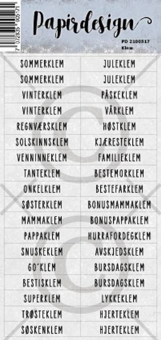 Hovedbilde Papirdesign-Klistremerke-Klem