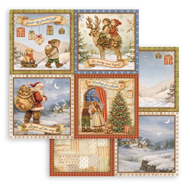 Hovedbilde Stamperia- Silent Night – 4 cards -SBB1168