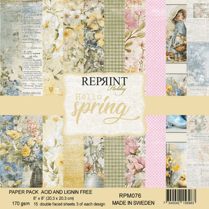 Hovedbilde  Reprint - Hello Spring Collection- blokk - 8x8 ...