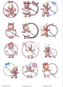 Hovedbilde Scrappehuset -  Jul Bildeark 3 - Pepperkaker