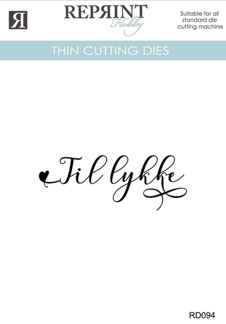 Hovedbilde Reprint-Dies  - Til Lykke-RD094