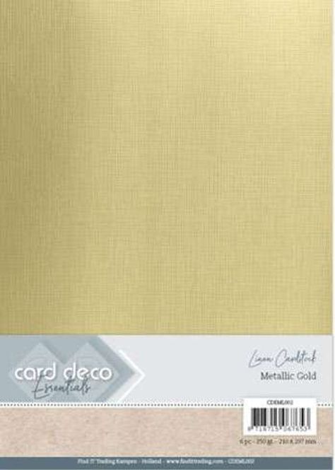 Hovedbilde Card Deco Essentials-Metallic linen karton A4 ...