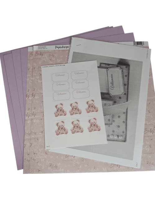 Hovedbilde Kitt pakke til bordkort - Dåp jente og konfirmant ...