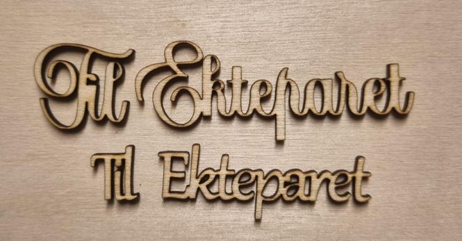 Hovedbilde Til ekteparet - Scrappehusets egen trepynt - T62