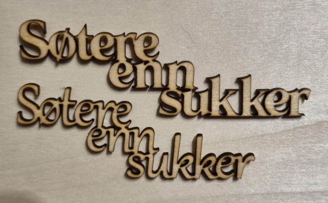 Hovedbilde Søtere enn sukker - Scrappehusets egen trepynt - ...