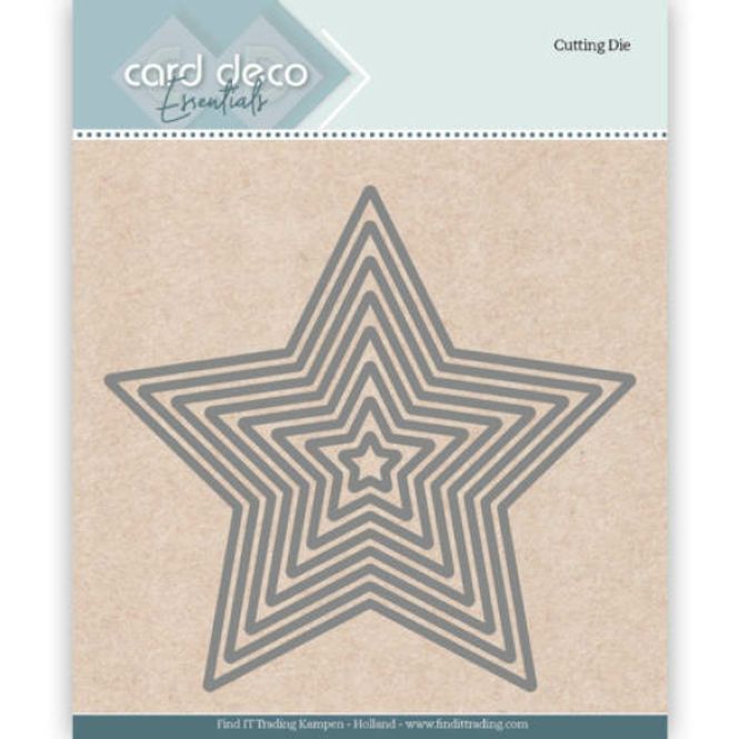 Hovedbilde Card Deco Cutting Dies Star-Stjerner-nr25