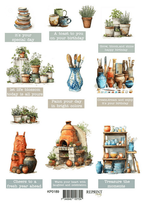 Hovedbilde Reprint - The potters klippeark- A4-KP0189