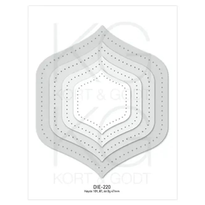 Hovedbilde Fancy firkant dies fra kort og godt Dies220