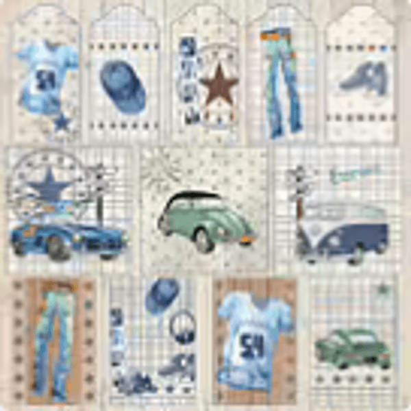 YOU ARE A STAR- Tags -RP0413- 12x12 inch fra Reprint