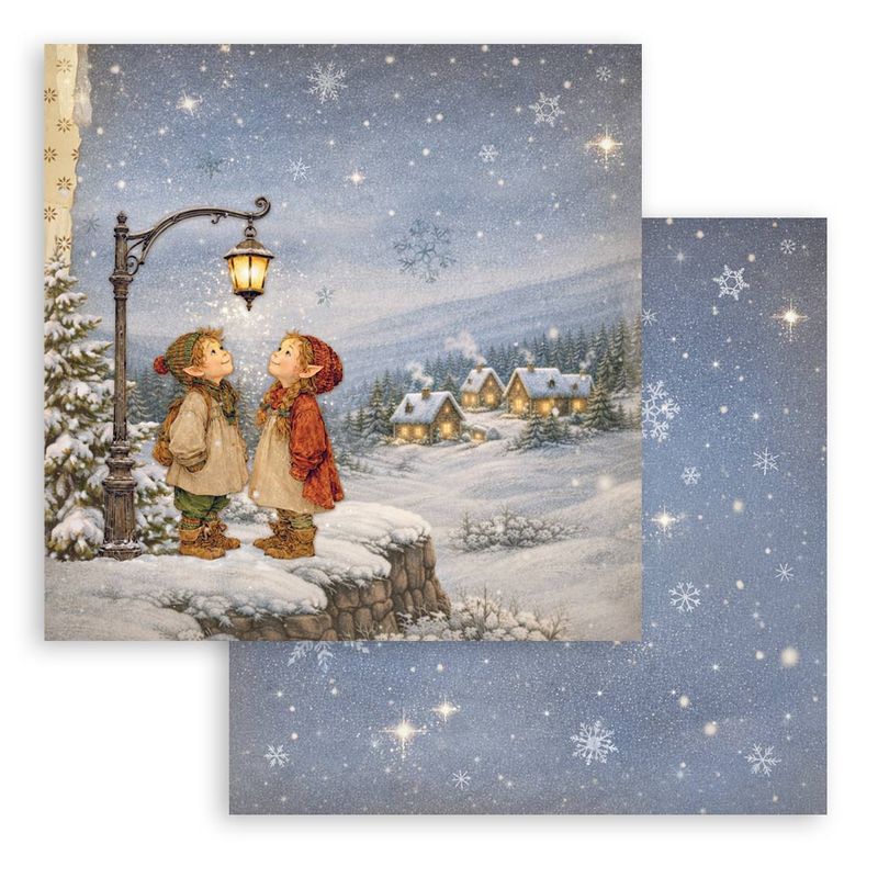 Stamperia - Silent Night 12x12 Inch Paper Pack 10 doble ark