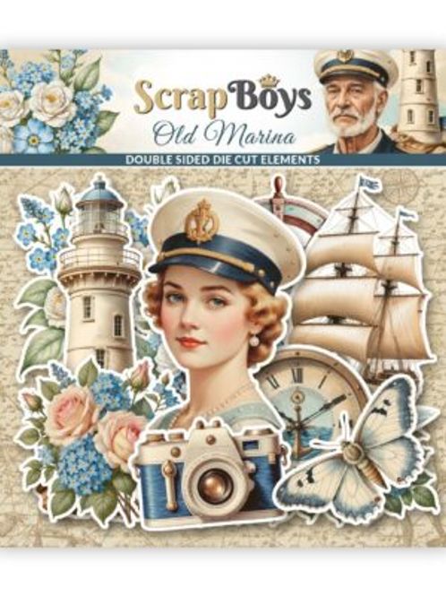 Hovedbilde Old Marina blokk  die cuts  fra scrapboys