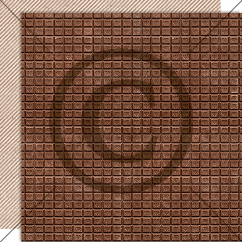 Juleminner- Sjokoladeplate - Tosidig mønsterark fraPapirdesign - PD 1712