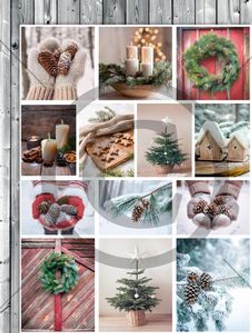 Hovedbilde Papirdesing- Motivark Juledag - PD 1348