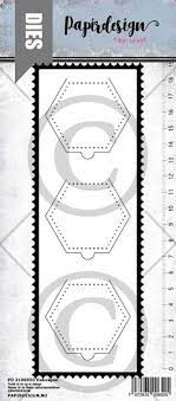 Slimline Heksagon fra papirdesign PD 2100650