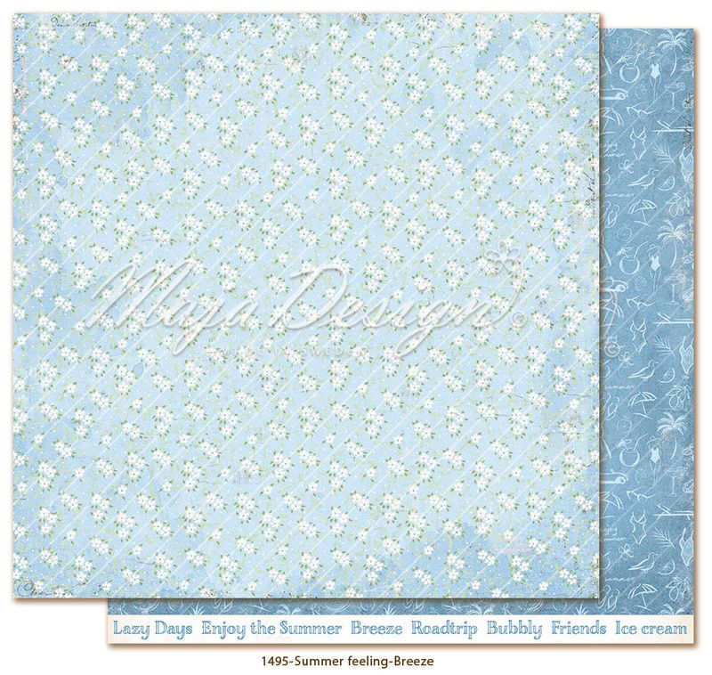 Maja Design Summer Feeling – 12×12 Blokk med møsnterark og monochrome ark