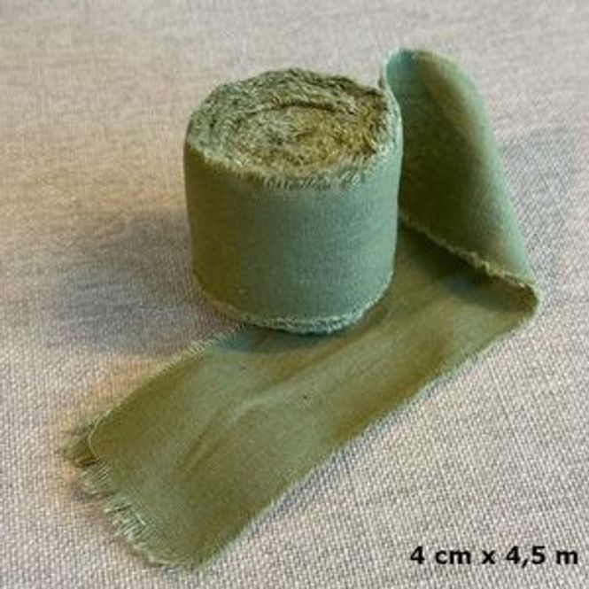 Hovedbilde Papirdesign- Bomullsbånd grønn- PD 1508