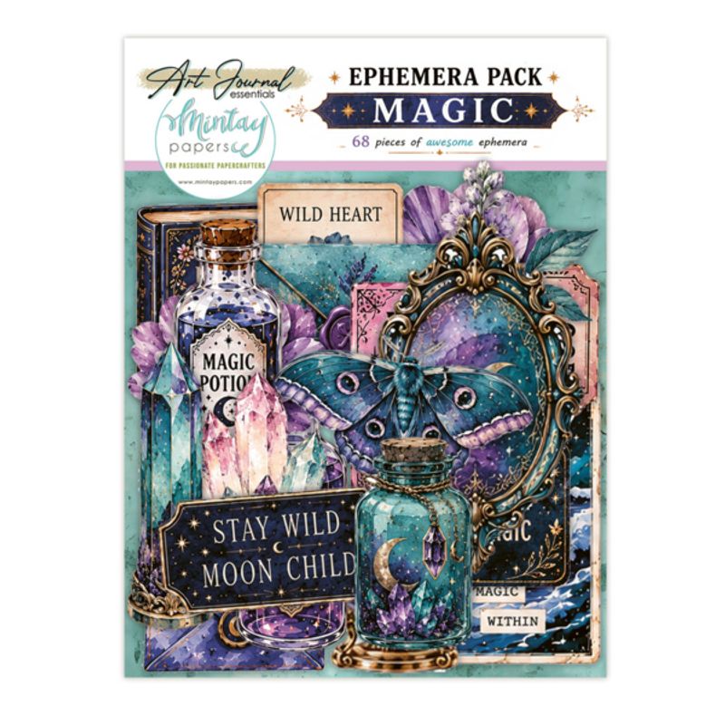 Mintay-Art Journal Ephemera – Magic 68 stk