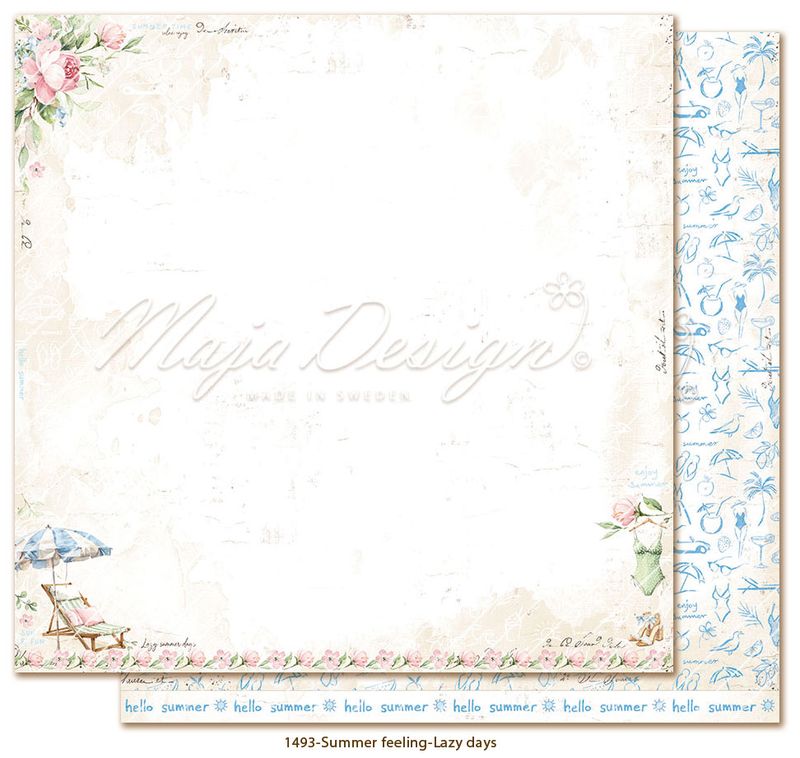 Maja Design- Summer Feeling – 6×6 Blokk-- Møsnterark
