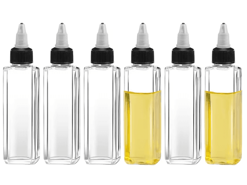 Påfyllingsflaske firkantet  til feks lim 100 ml 