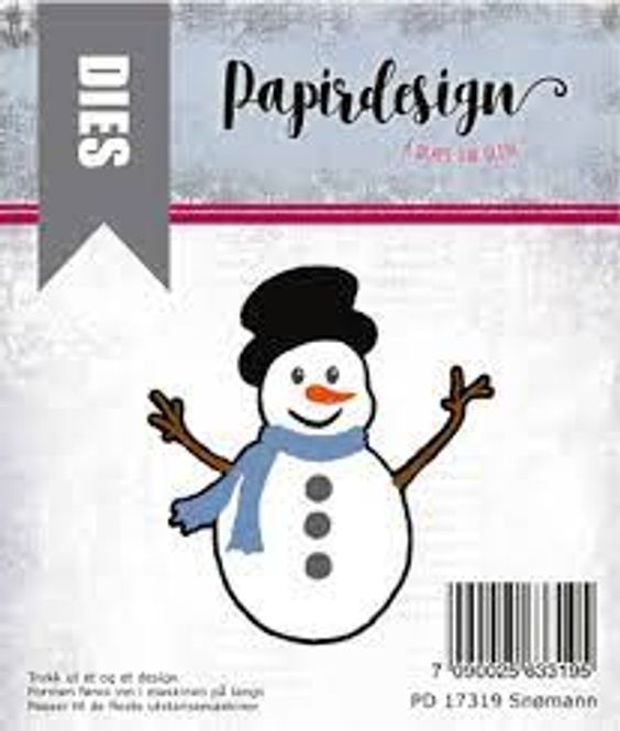 Hovedbilde Papirdesign-Snømann-PD 17319