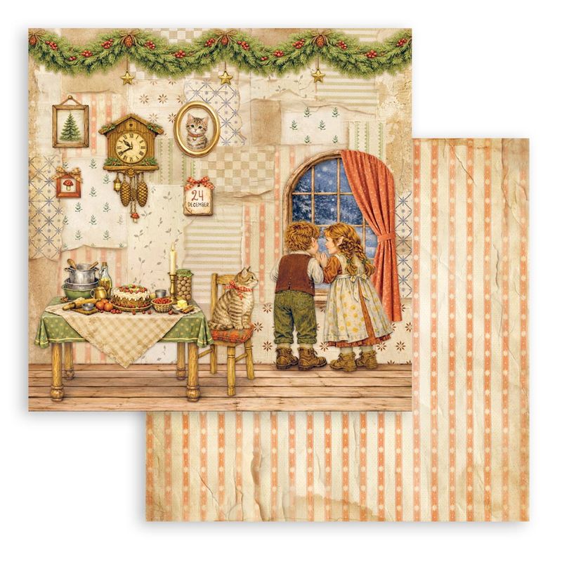 Stamperia - Silent Night 12x12 Inch Paper Pack 10 doble ark