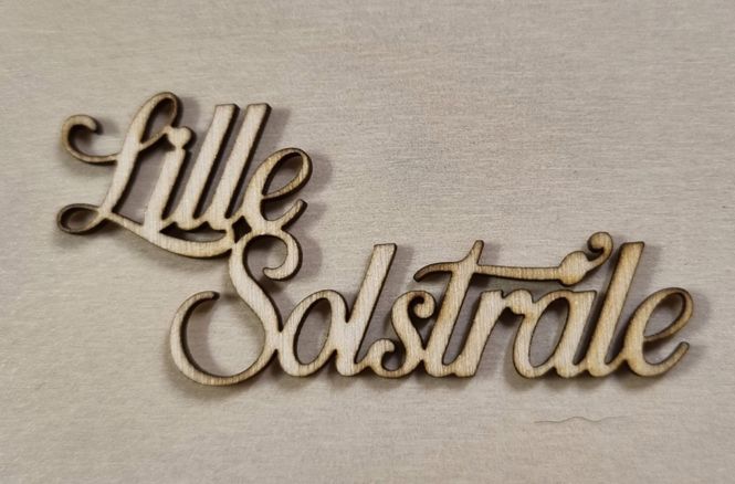 Hovedbilde Lille solstråle -  Scrappehusets egen trepynt - T ...