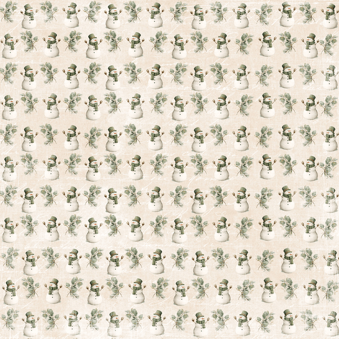 Hovedbilde Reprint-Pappir -Cozy Winter Collection - Snowman ...