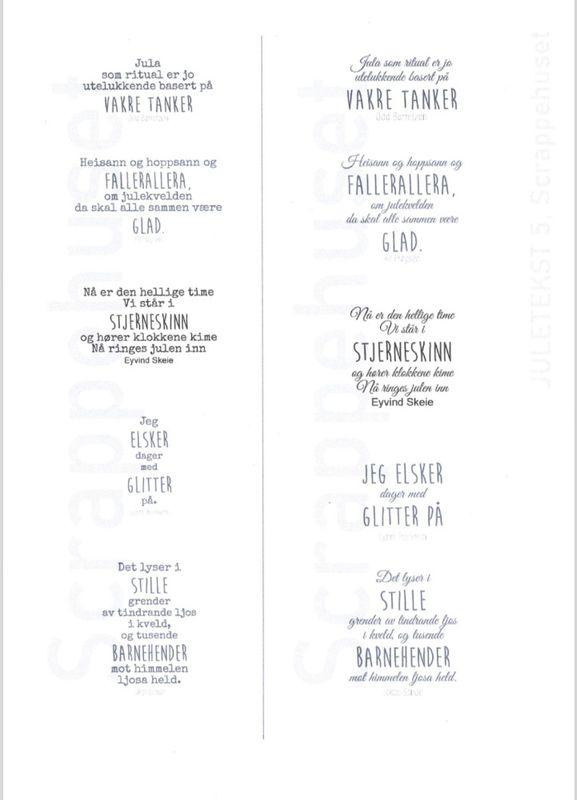 Scrappehusets Egene Juletekster - Juletekst 5