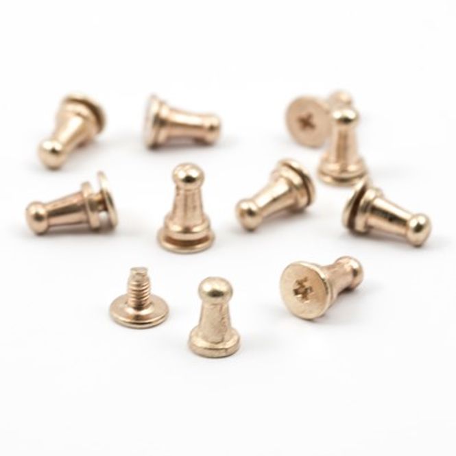 Hovedbilde Kort og Godt Metallknapp Gull  ME201