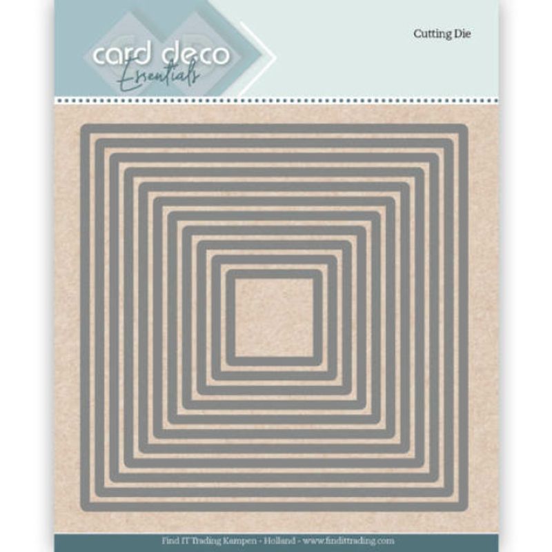 Card Deco Cutting Dies Nesting Square -Firkantet ramme-nr 22