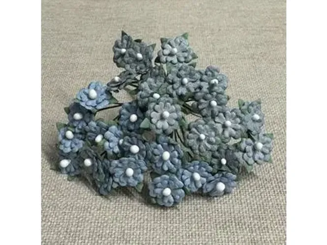 Hovedbilde Papirdesign - Miniblomster vintage blå - BV6